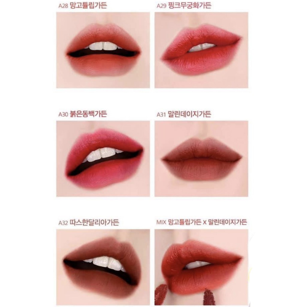 [Ver 7 + 6 + 5 + 4] Son kem Black Rouge Air Fit Velvet Tint | Thế Giới Skin Care