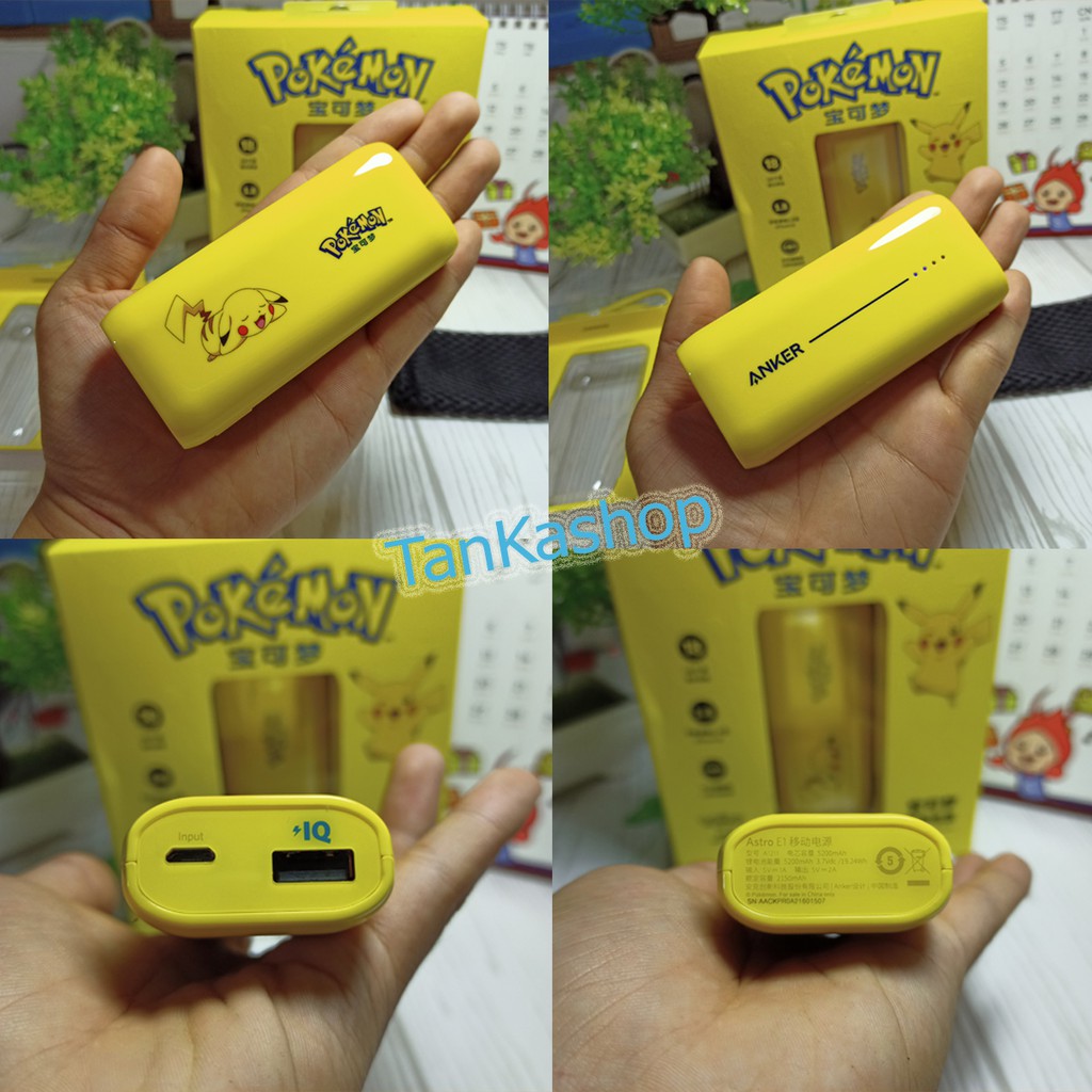 Pin Sạc Dự Phòng Anker Pokemon Astro E1 5200mAh - A1211