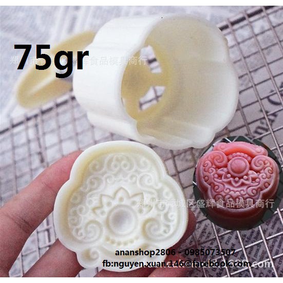 Khuôn trung thu lò xo 75gr 3D rồng, phượng, khánh, lân