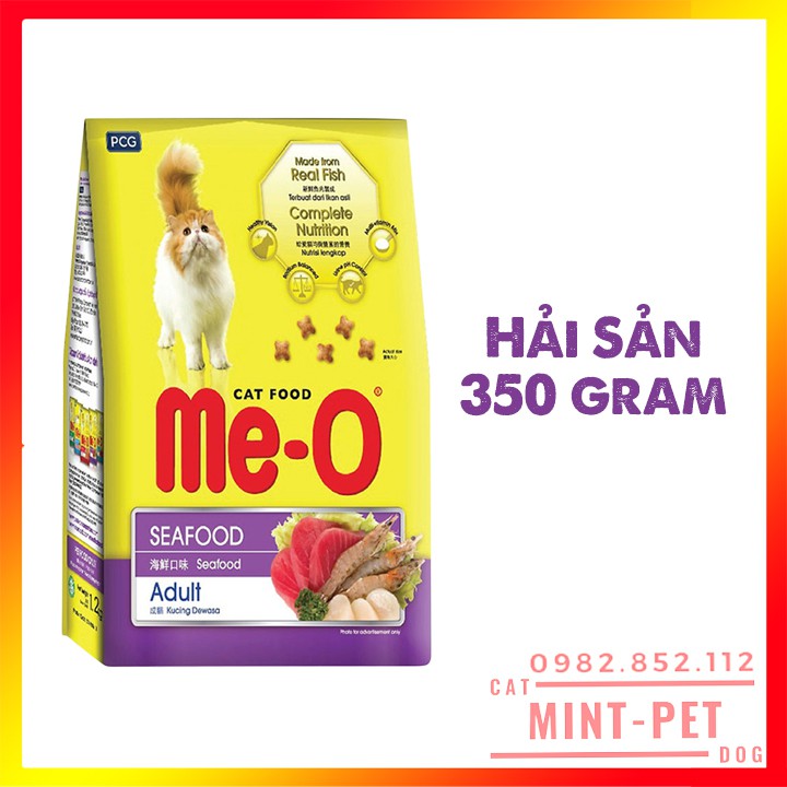 Thức Ăn Hạt Khô Me-O Cho Mèo Lớn Gói Mini 350 gram #MintPet