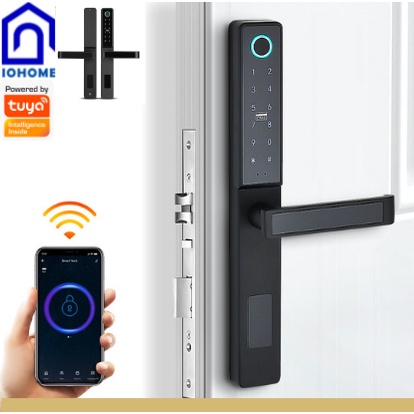 Khóa cửa nhôm thông minh cao cấp dùng app TUYA/ SMARTLIFE D09 và TTlock D08 Bluetooth - Dùng cho nhôm Xingfa