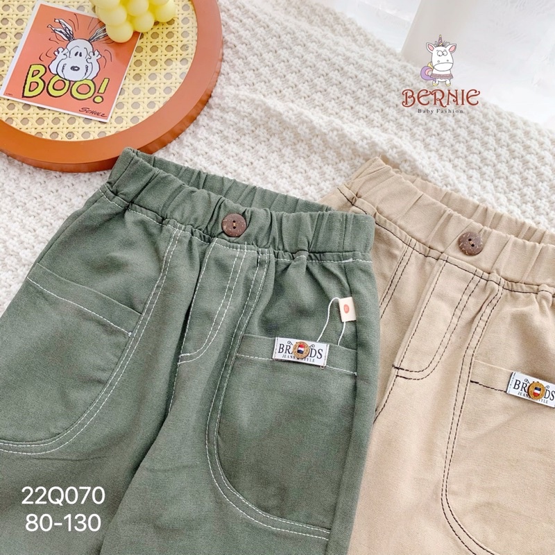 Quần bé trai Bernie line trần chỉ nổi cho bé từ 9-22kg-22Q070