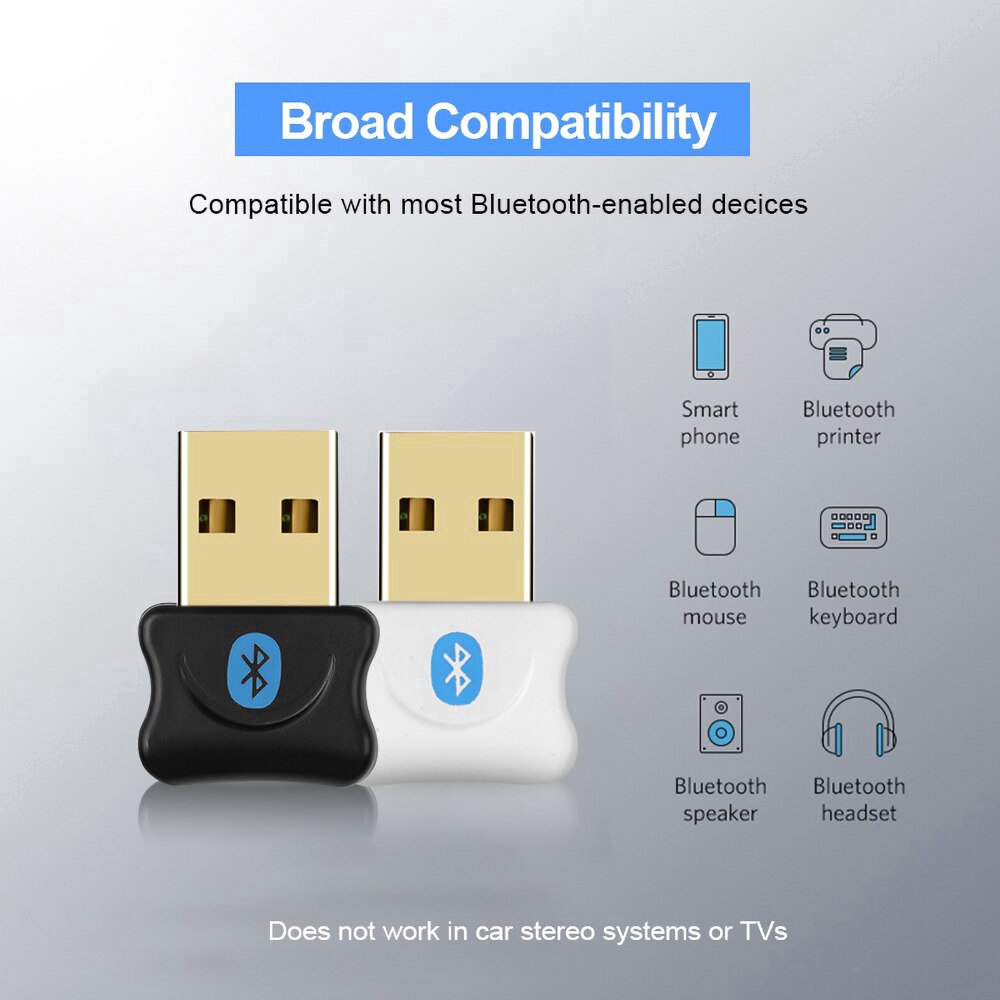 Usb Bluetooth V5.0 Nhận Tín Hiệu Không Dây Cho Loa Máy Tính Tiện Lợi