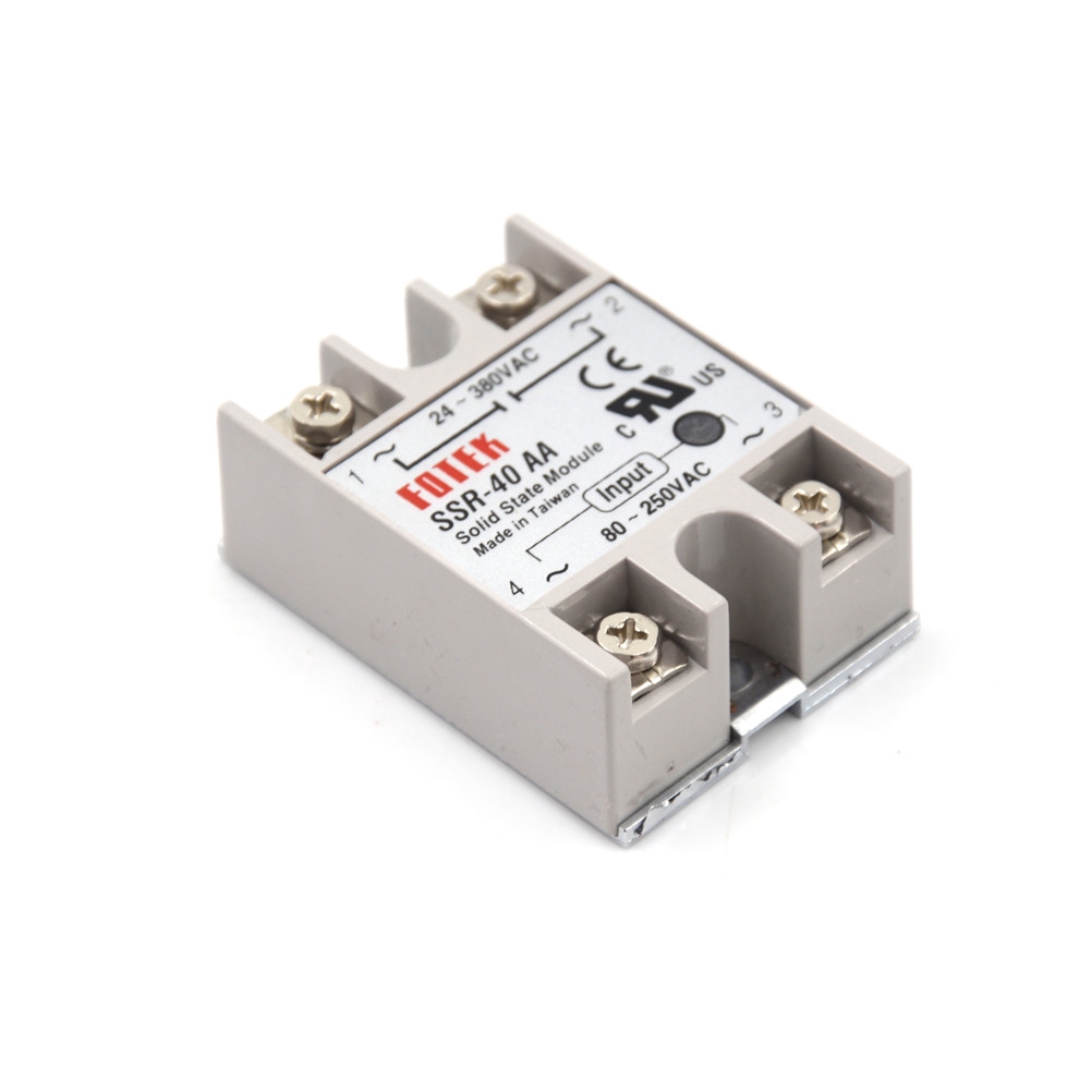 Rơ le rắn Ssr-40Aa-H 40a Ac Ssr 80-250v Ac sang 90-480v Ac Ssr 40aa tiện dụng