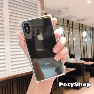 Ốp dẻo trong vuông iPhone 7Plus/8Plus/X/XS/XSMAX