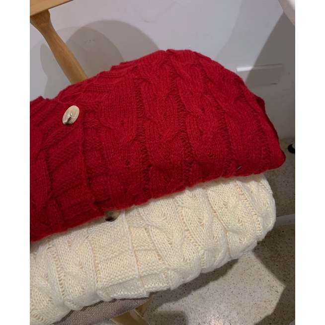 Áo CARDIGAN LEN TRƠN HAI MÀU ULZZANG FREESIZE