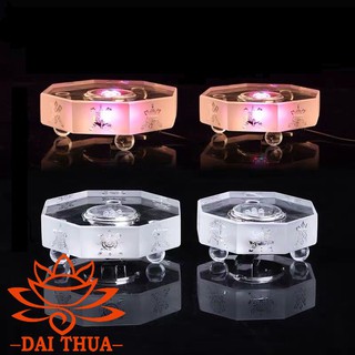 [GIÁ RẺ ]  ĐẾ ĐÈN LED PHA LÊ ĐỔI MÀU LÀM SÁNG TƯỢNG, TRANG TRÍ SIZE 10X4cm ( CÓ 3 KÍCH THƯỚC )-phatgiaodaithua