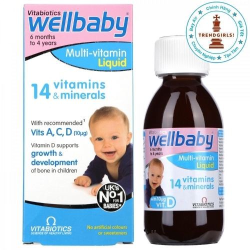 vitamin tổng hợp cho bé Wellbaby (150ml), ANH cho bé từ 6 tháng đến 4 tuổi bổ sung vitamin -Trend girls online