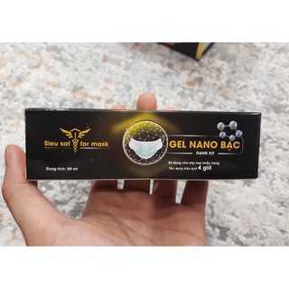 Gel Nano Bạc Dạng Xịt Sử dụng cho Khẩu Trang - Sieu Sat for Mask - Kháng Khuẩn - Khử mùi hôi - Dung tích 50ml
