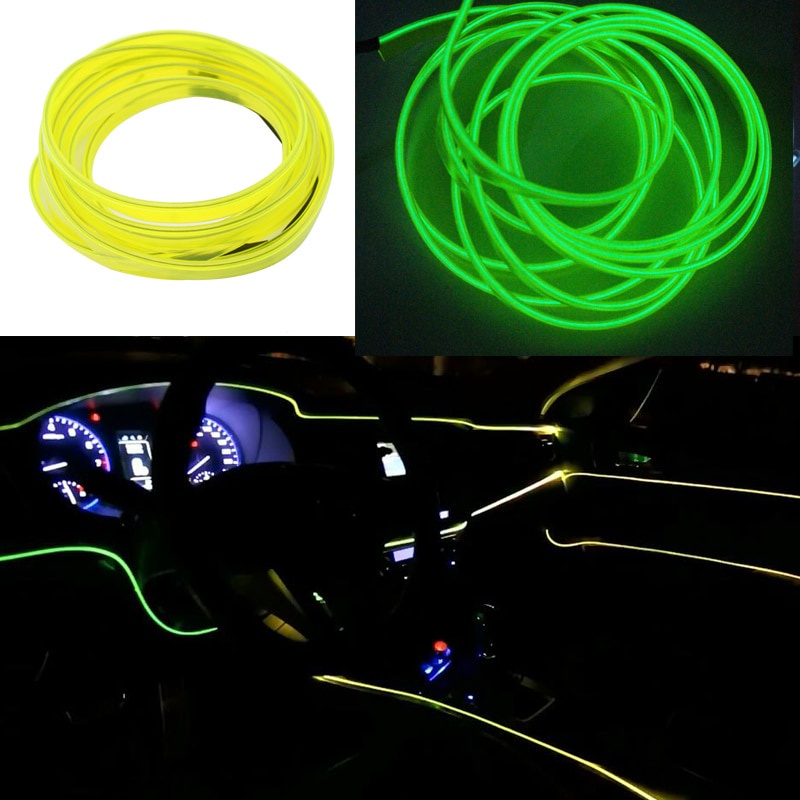 Dải Đèn Led Trang Trí Nội Thất Xe Hơi Linh Hoạt Màu Xanh Dương Đỏ Tím Hồng Tím Cắm Và Chơi