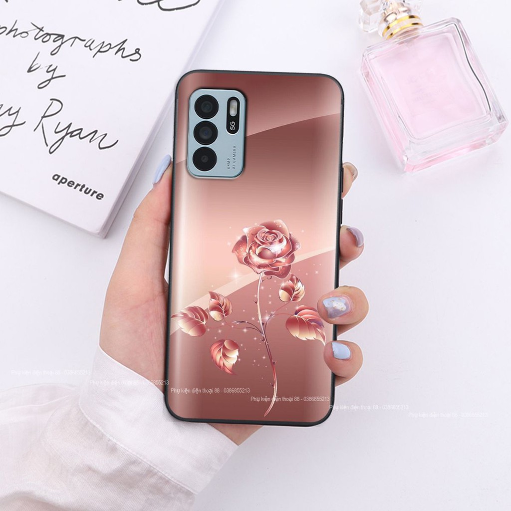 Ốp lưng Oppo RENO 6Z 5G hình hình hoa, thiên nga, đẹp thời trang - CAO CẤP - SANG TRỌNG