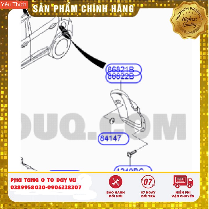 Chắn bùn lòng dè sau hyundai i10 grand