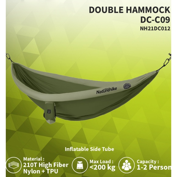 Võng đôi viền hơi dã ngoại Naturehike NH21DC012