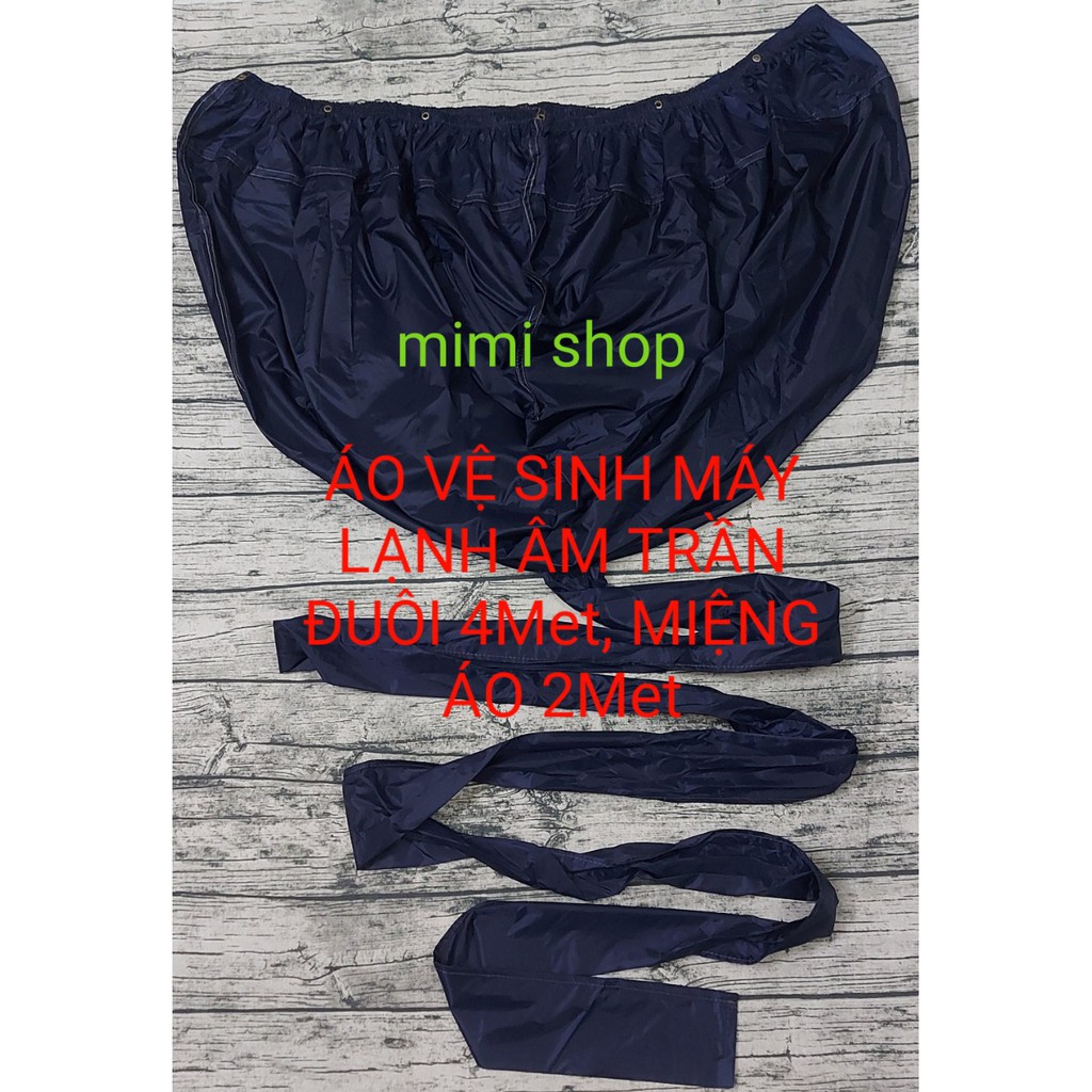 Túi trùm vệ sinh máy lạnh âm trần - dài 6 mét, đuôi 4m, rộng 2m, vải tốt, không bám nước, độ bền cao sử dụng dài lâu