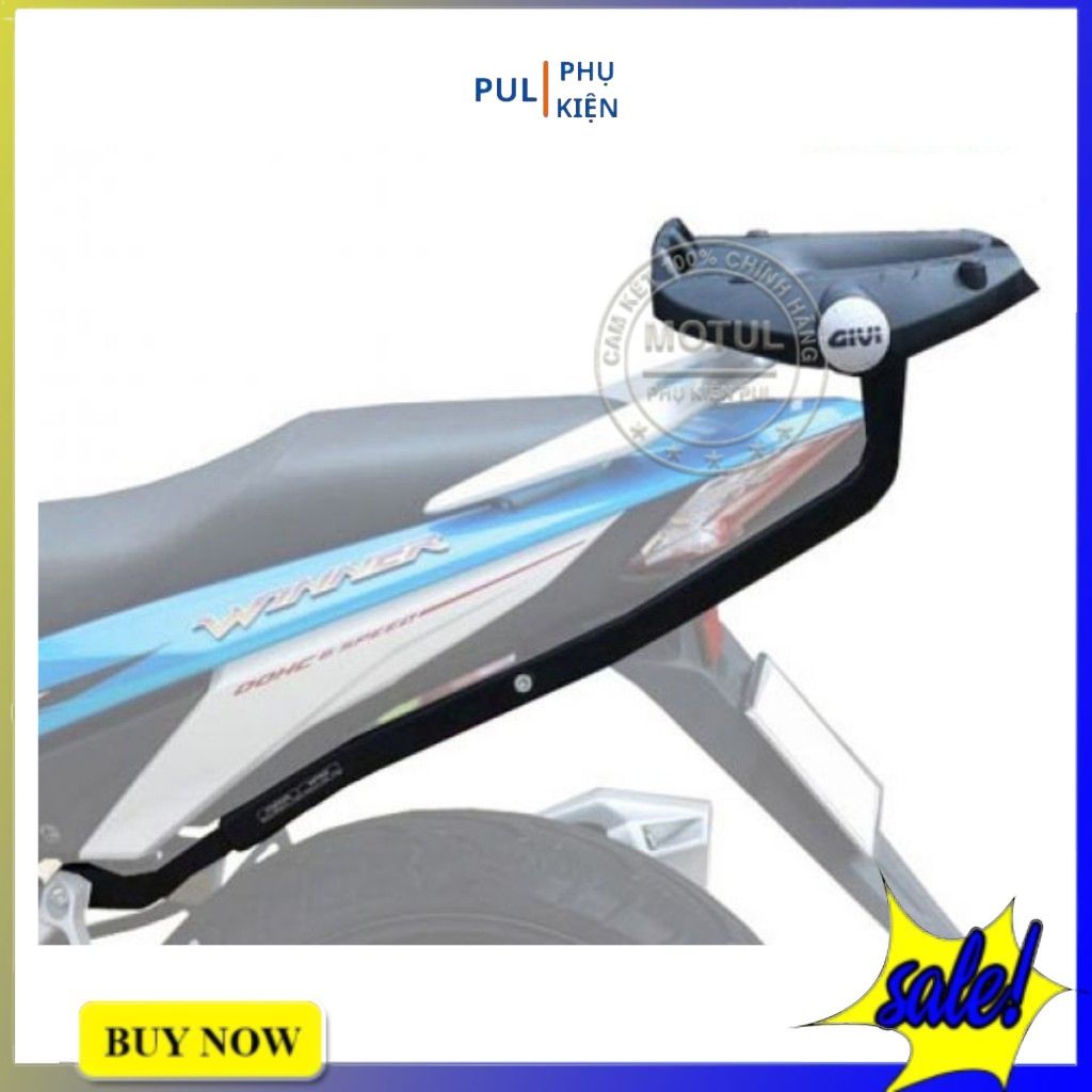 Cảng sau givi HRV HRX cho WINNER 150, WINNER X chắc chắn có sẵn đế gắn thùng hàng chính hãng tiện lợi chở đồ