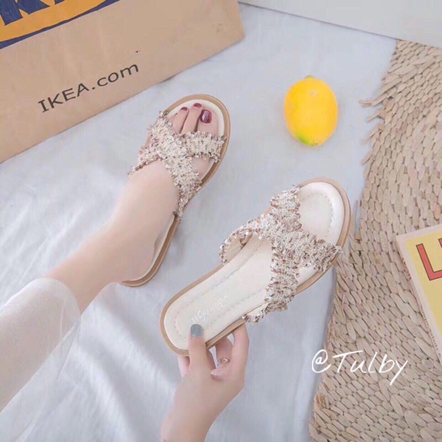 Dép trắng order