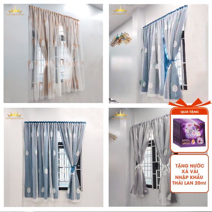 Rèm cửa dán tường cửa sổ Loại 1 cao cấp chống nắng, màn vải trang trí decor đẹp VIP04 Vuaremgiasi