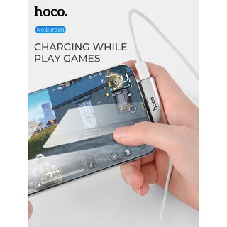 Bộ chuyển đổi Hoco Ls25 sang 2 cổng và 3.5 mm