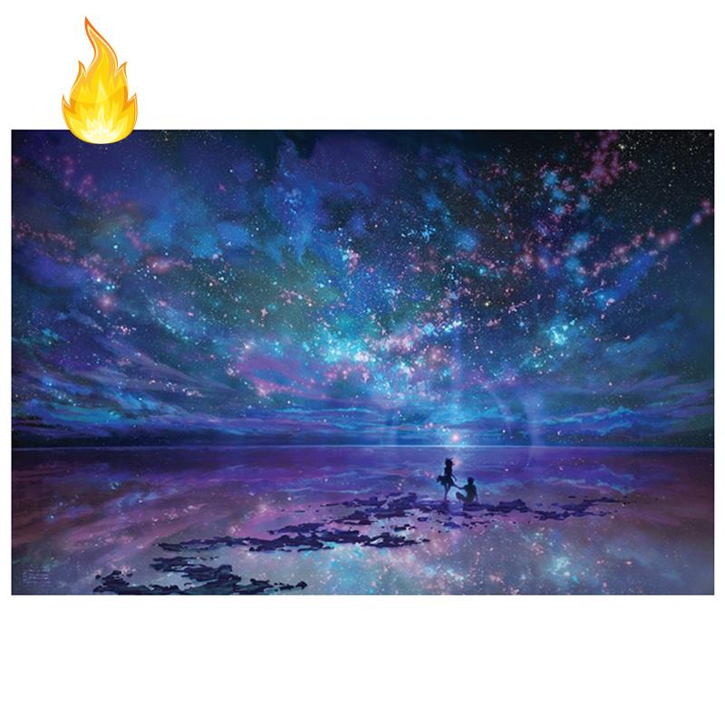 Bộ đồ chơi xếp hình 1000 mảnh hình bầu trời sao đẹp mắt