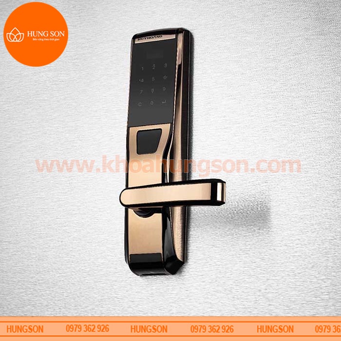 KHÓA TAY NẮM ĐIỆN TỬ HUY HOÀNG HD 06 CAFE