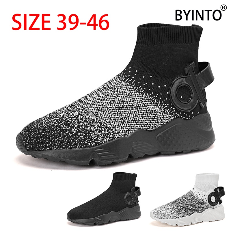 Giày Thể Thao Cổ Cao Siêu Nhẹ Thoáng Khí Size Lớn 39-46 Thời Trang Mùa Hè Cho Nam