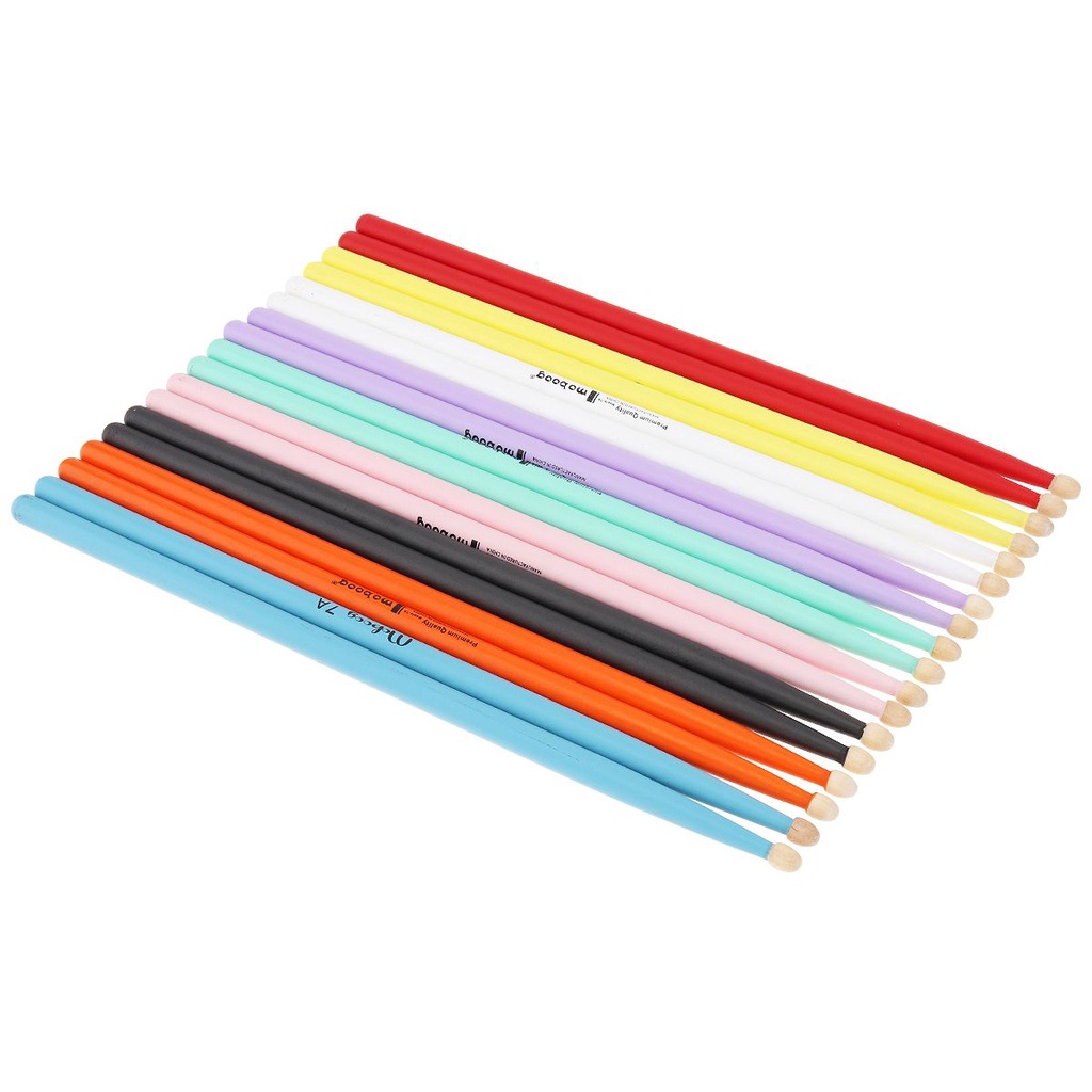 1 Cặp Dùi Trống 7A Màu Đen Bằng Gỗ Phong