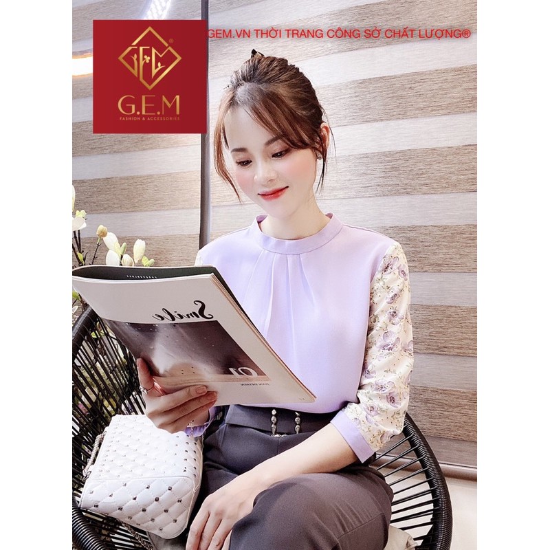 [BÁN BUÔN&amp;LẺ] Áo kiểu đẹp G200 đi học hay công sở đều hợp thời trang - dễ phối chân váy hay các loại quần khác - GEM.VN