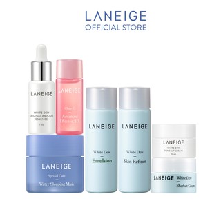 Bộ sản phẩm làm trắng sáng da và dưỡng ẩm Laneige White Dew