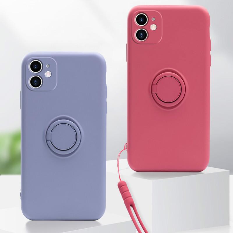 Ốp điện thoại silicon mềm có giá đỡ bảo vệ camera cho iPhone 12 11 Pro Max iphone SE 2020 X XS MAX XR 8 7 Plus