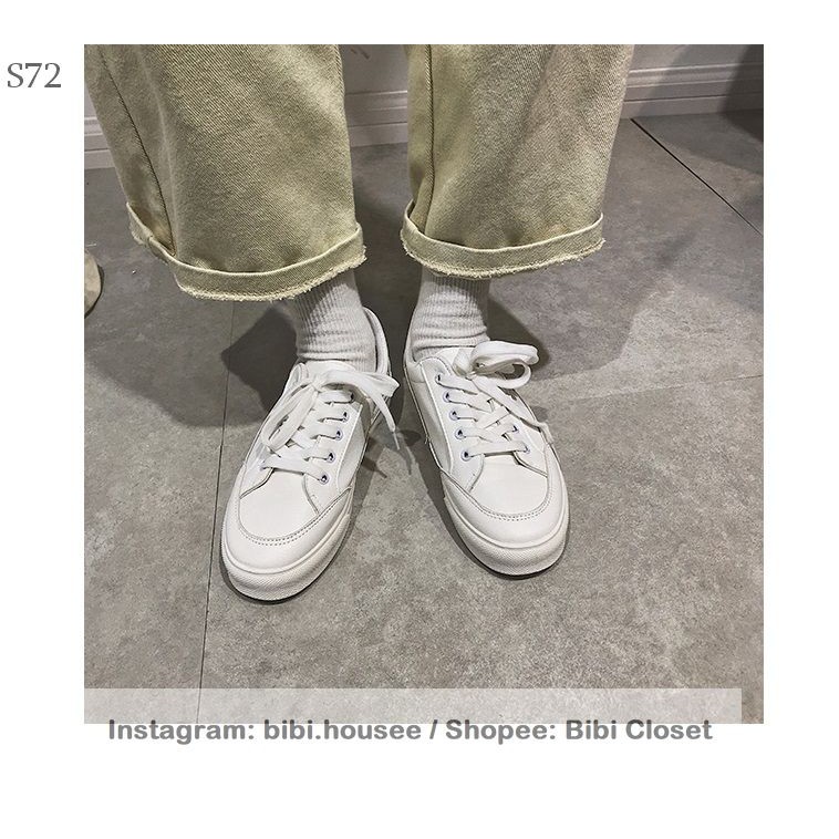 [Mã WAMT2405 giảm 10K đơn 0K] [CÓ SẴN] Giày trắng đơn giản Hàn Quốc thanh lịch mã S72 | BigBuy360 - bigbuy360.vn