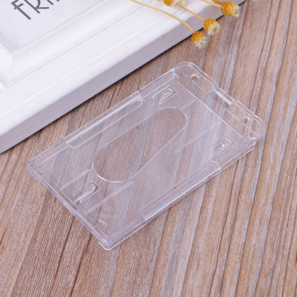 Bao đựng thẻ ID bằng nhựa trong suốt tiện dụng chất lượng cao 10x6cm