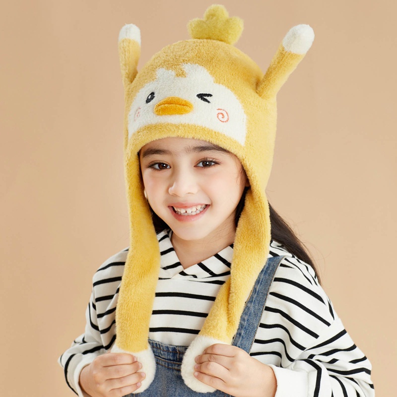 Mũ Beanie Tai Thỏ Bằng Vải Bông Mềm Mại Dễ Thương Vui Nhộn
