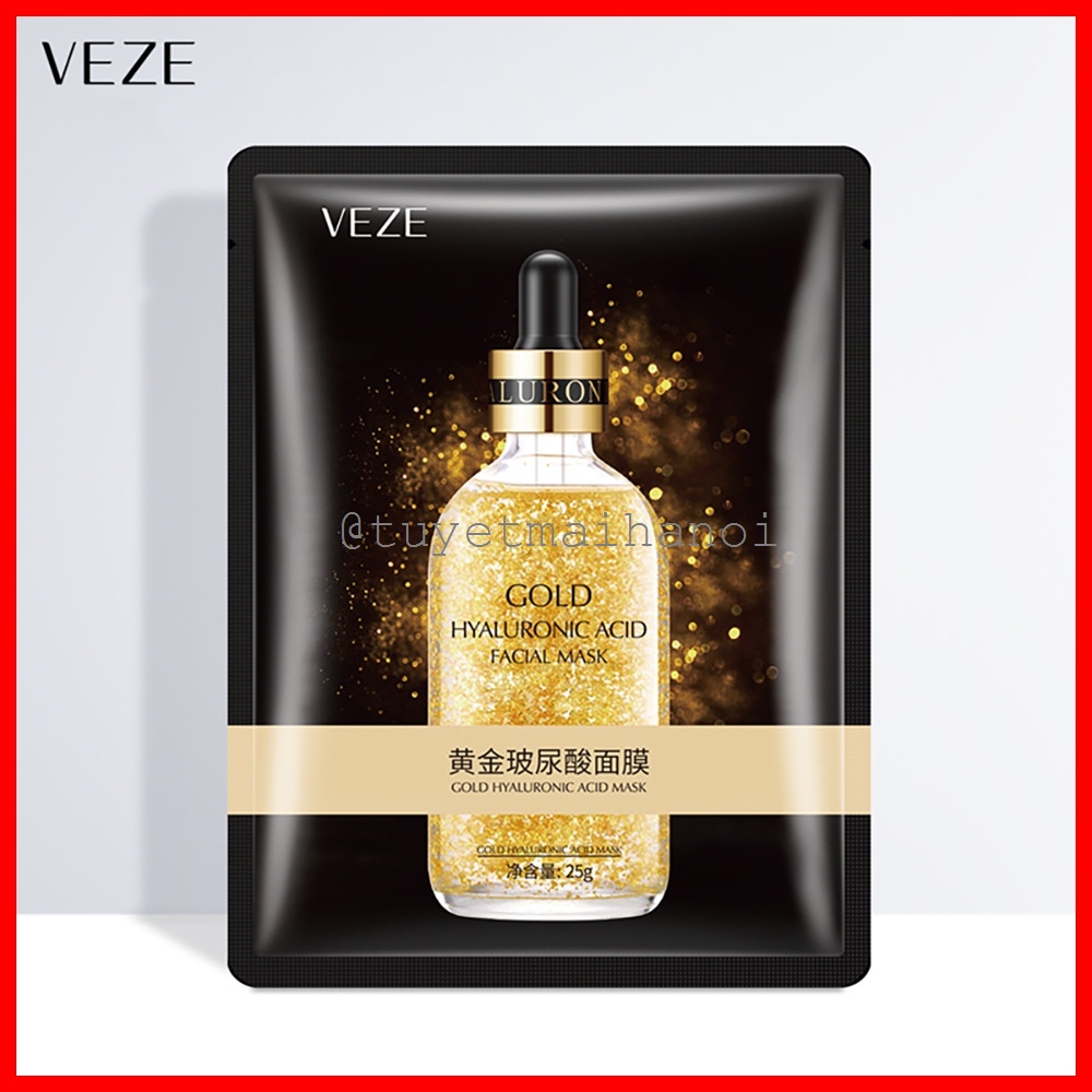 Mặt Nạ Tinh Chất Vàng 24K Pure Gold Venzen kiềm dầu, dưỡng ẩm, chống lão hóa da