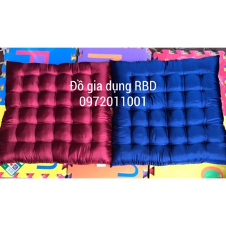 Đệm ngồi bệt lụa trơn 40x40x5cm