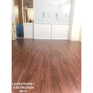 Combo 35 miếng sàn nhựa giả gỗ keo tự dán MS12