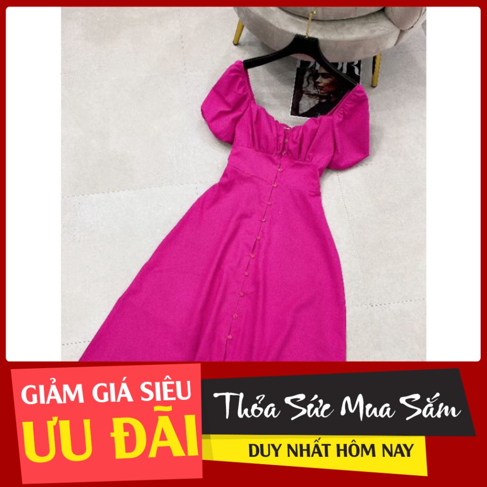 [SIÊU RẺ] VÁY ĐẦM THIẾT KẾ MÀU HỒNG ĐẬM CHO NÀNG ĐI TIỆC ĐI CHƠI CÔNG SỞ SHOP