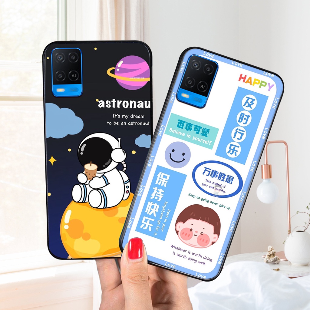 Ốp lưng Oppo A54 in hình 3D GẤU cute be@r, soda, happy day cực hot ,thời thượng