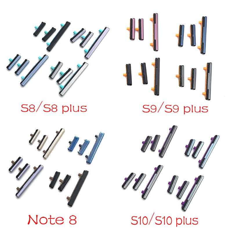 Bộ nút âm lượng + nguồn OFF cho Samsung Galaxy Note 8 S8 S9 S10 Plus