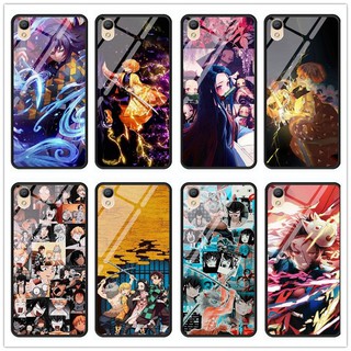 Dành Cho Oppo A37 / A37F / A37FW Anime Demon Slayer: Kimetsu No Yaiba Kính Cường Lực Bảo Vệ Vỏ Điện Thoại Cứng