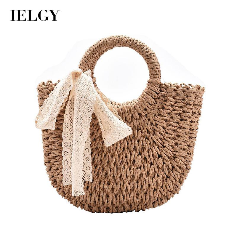 Túi Đeo Vai Bằng Vải Sợi Rơm Thời Trang Sành Điệu Cho Nữ