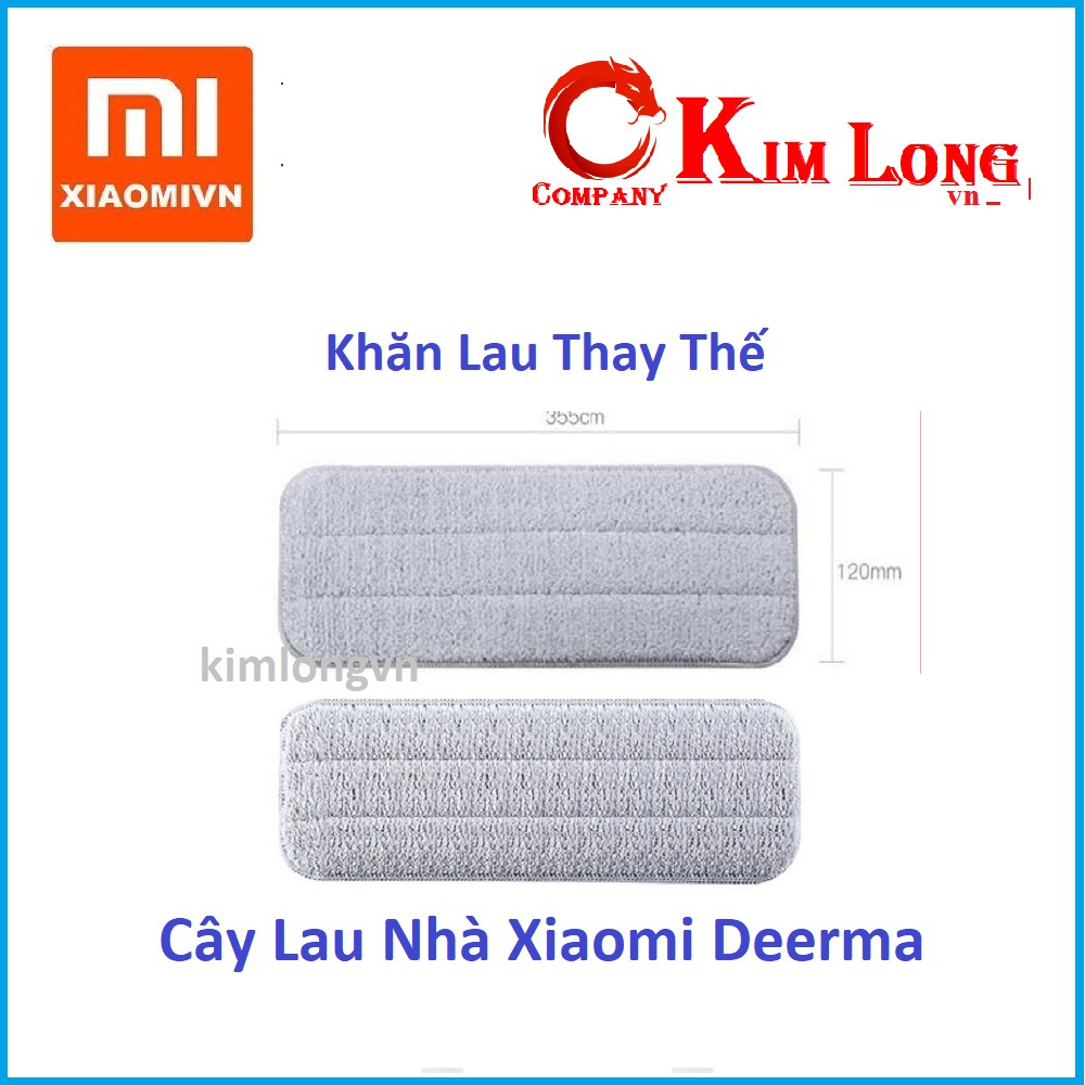 Khăn | giẻ | miếng lau TB500 | TB800 Xiaomi Deerma Water Spray Mop ( Thay thế) - Chính hãng