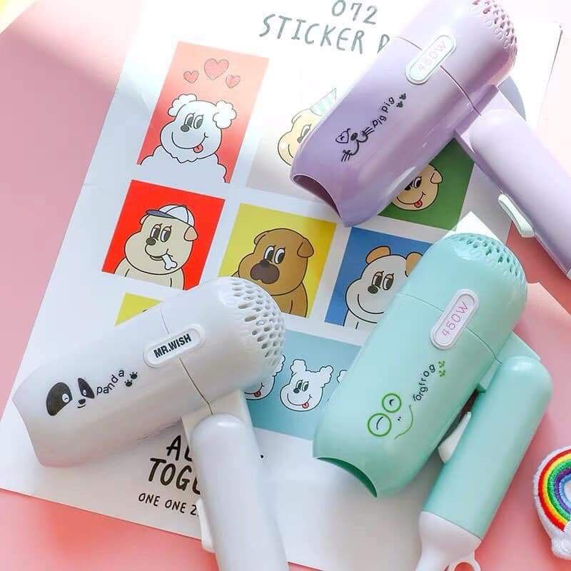 Máy sấy tóc mini gấp gọn bỏ túi du lịch tiện lợi công suất 450W điện 220v