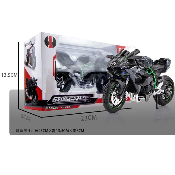 Mô hình siêu xe quỷ vương Kawasaki tỷ lệ 1:12