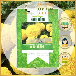 Hạt Giống Hoa Vạn Thọ Cao Lỡ F1 Vàng Chanh Rado 854
