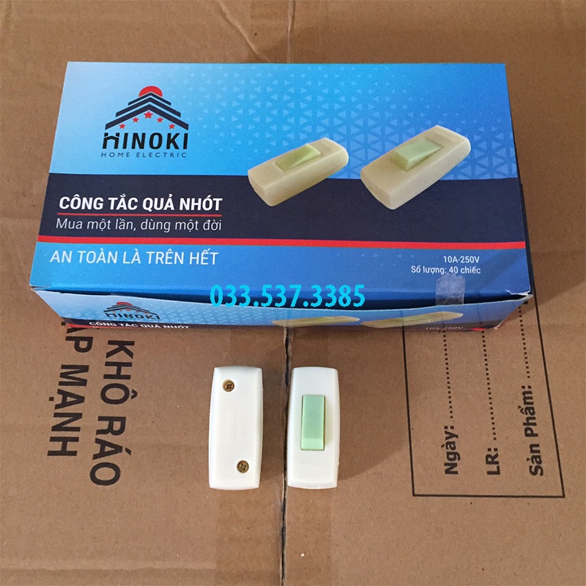 Công tắc quả nhót, công tắc nhỏ HINOKI nhỏ gọn bền đẹp