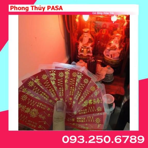 Thẻ Thái Tuế - Phù Thái Tuế Ép Plastic, Vật Phẩm Thái Tuế 7x5cm