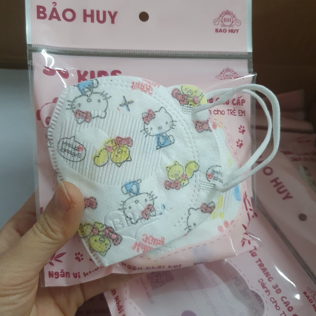 Khẩu Trang Trẻ Em 3D Gấu Kids  Dành Cho Bé Dưới 8 Tuổi-Hàng Chính Hãng