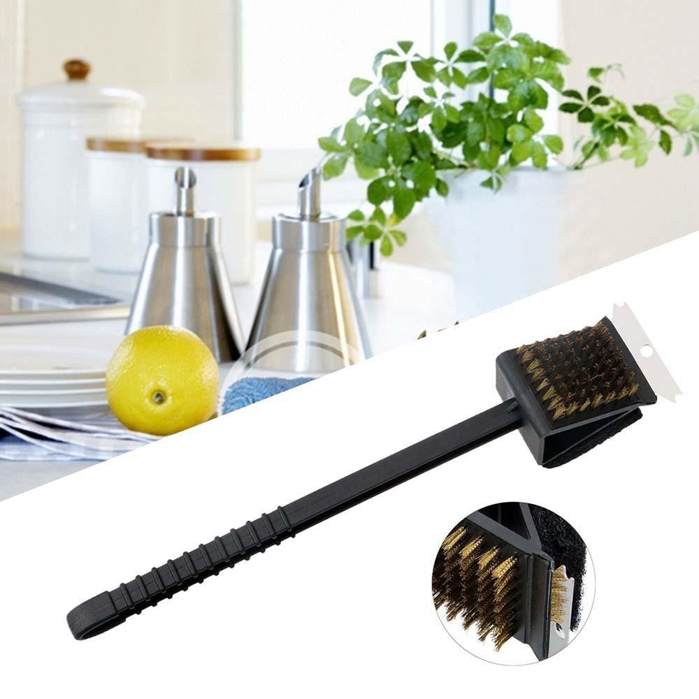 Bàn Chải Nướng Bbq Với Tay Cầm Dài Bằng Dây Đồng Tiện Dụng