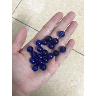 Hdt301 - hạt đá tròn xanh biển đậm