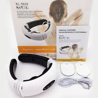Combo 2 món - Máy Neck Massage trị liệu đau cổ vai gáy có 6 cấp độ rung ( BH 6T )